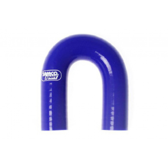 Samco Sport Fluoro silikonové koleno 180° s vnitřním průměrem 70 mm pro vedení oleje a nafty, barva: modrá