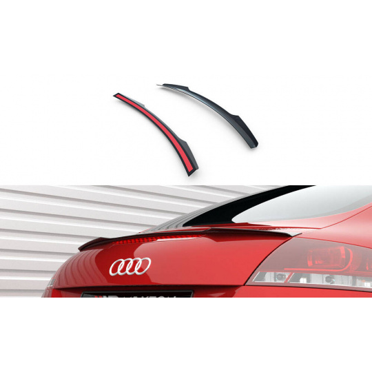 Maxton Design prodloužení spoileru pro Audi TT 8J, černý lesklý plast ABS