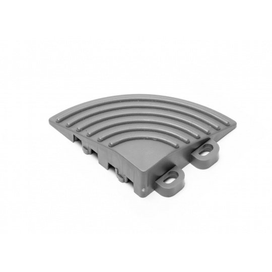 Rohový díl pro nájezdovou hranu, barva: tmavě šedá