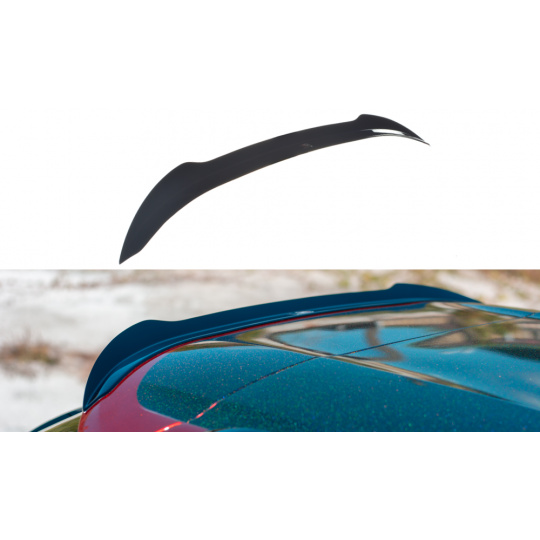 Maxton Design prodloužení spoileru pro Peugeot 508 Mk2, černý lesklý plast ABS, kombi