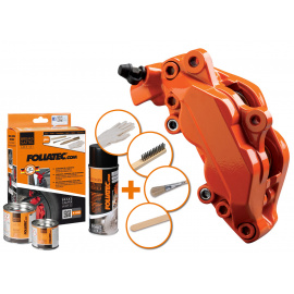 FOLIATEC dvousložková barva na brzdy, barva: oranžová (Flame orange)