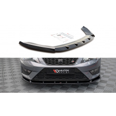 Maxton Design spoiler pod přední nárazník pro Seat Leon FR Mk3, černý lesklý plast ABS Maxton Design spoiler pod přední nárazník pro Seat Leon FR Mk3, černý lesklý plast ABS
