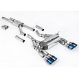 Milltek Sport výfukový systém cat-back Equal Length (nejhlasitější) pro BMW řada 4 F82/83 M4 Coupe/Convertible, M4 Competition Coupe (bez OPF) 2014-2018, titanově modré koncovky