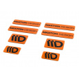 Maxton Design sada 3D samolepek 8 ks, barva: oranžová / černá