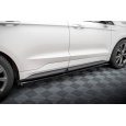 Maxton Design difuzory pod boční prahy pro Ford Edge Mk2 Sport, černý lesklý plast ABS