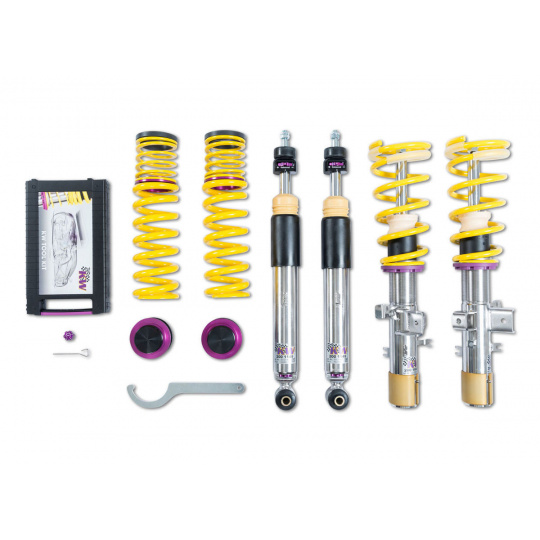 Výškově stavitelný podvozek KW V3 s obousměrně nastavitelnou tuhostí pro Mini Works (R50, R53) max zatížení PN do 890 kg