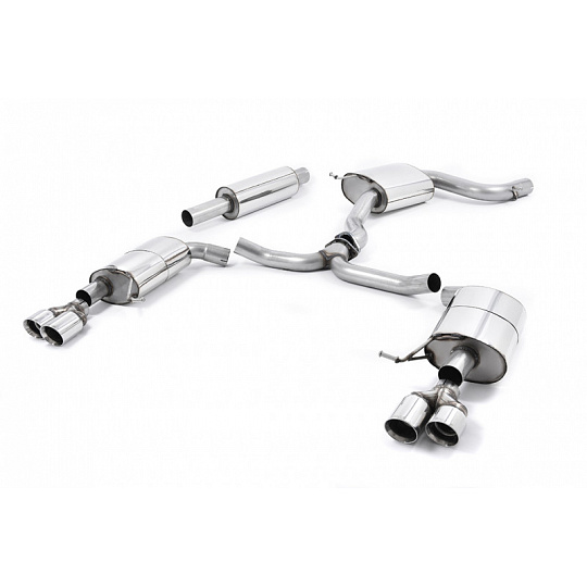 Milltek Sport homologovaný výfuk cat-back pro Seat Leon ST Cupra 280/290 2.0 TSI (280/290PS - bez OPF/GPF) 2015-2019, dvojité, kulaté, leštěné koncovky Milltek Sport homologovaný výfuk cat-back pro Seat Leon ST Cupra 280/290 2.0 TSI (280/290PS - bez OPF/GPF) 2015-2019, dvojité, kulaté, leštěné koncovky