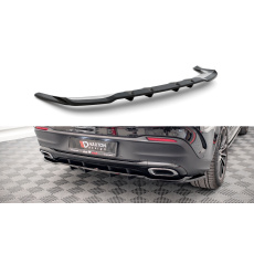 Maxton Design středový spoiler pod zadní nárazník s žebrováním pro Mercedes GLE C167, černý lesklý plast ABS, AMG-Line Maxton Design středový spoiler pod zadní nárazník s žebrováním pro Mercedes GLE C167, černý lesklý plast ABS, AMG-Line