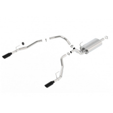 Borla Cat-Back výfukový systém "Touring" vedený skrz zadní nárazník, typ 36 pro Ram 1500 5,7l V8 s automatickou převodovkou, RC/EC 4-dvéř. SB 76,3", CC/SHB 67,4", r.v. od 09-18, typ koncovek: černé