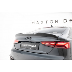 Maxton Design prodloužení spoileru 3d pro Audi S5 F5 FL, černý lesklý plast ABS, Sportback