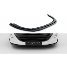 Maxton Design spoiler pod přední nárazník ver.1 pro Peugeot RCZ, černý lesklý plast ABS