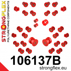 106137B: Strongflex Kompletní sada polyuretanových silentbloků pro zavěšení 106137B: Strongflex Kompletní sada polyuretanových silentbloků pro zavěšení