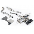 Milltek Sport výfukový systém cat-back s rezonátorem (Road+) s klapkami pro Honda Civic Type R FL5 2.0 i-VTEC (s i bez OPF/GPF) 2022-2024, OE Style 2 x 4" a 1 x 4.5" Karbonové koncovky