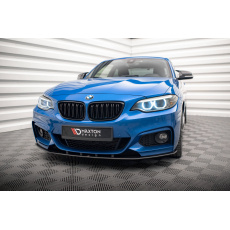 Maxton Design "Street Pro" spoiler pod přední nárazník pro BMW řada 2 F22, plast ABS bez povrchové úpravy, s červenou linkou, M-pack Maxton Design "Street Pro" spoiler pod přední nárazník pro BMW řada 2 F22, plast ABS bez povrchové úpravy, s červenou linkou, M-pack