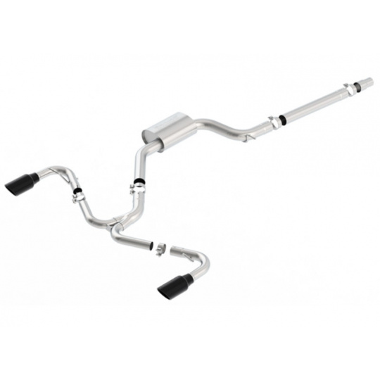 Borla Cat-Back výfukový systém "S-Type" typ 03 pro Volkswagen Golf GTI MK 7,5 2,0l FWD 2/4-dvéř. mimo MK7, r.v. 2018-2020, typ koncovek: černé