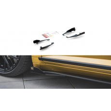 Maxton Design křidélka bočních difuzorů pro Volkswagen Arteon, černý lesklý plast ABS