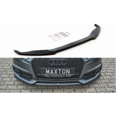 Maxton Design spoiler pod přední nárazník pro Audi A6 C7 FL, černý lesklý plast ABS, S-Line