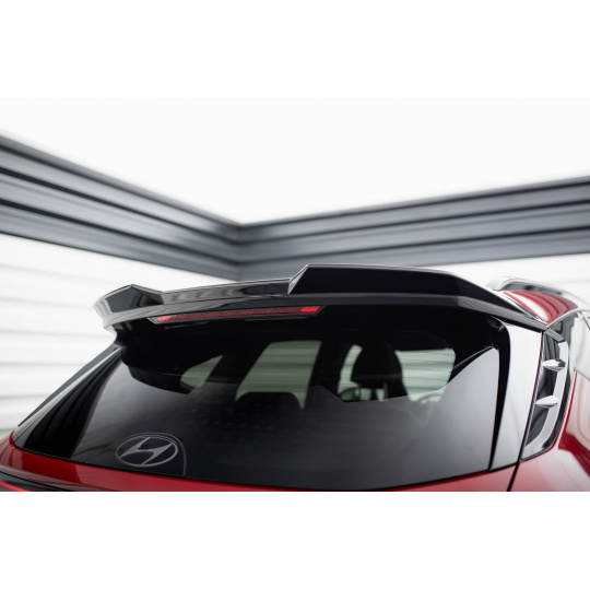 Maxton Design prodloužení spoileru 3d pro Hyundai Tucson Mk4, černý lesklý plast ABS, N-Line