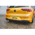 Maxton Design vložka zadního nárazníku pro Volkswagen Golf Mk8, černý lesklý plast ABS