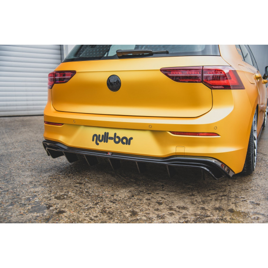 Maxton Design vložka zadního nárazníku pro Volkswagen Golf Mk8, černý lesklý plast ABS Maxton Design vložka zadního nárazníku pro Volkswagen Golf Mk8, černý lesklý plast ABS