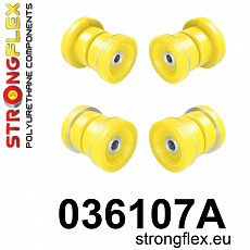 036107A: Strongflex Sada silentbloků uložení zadního nosníku varianta SPORT 036107A: Strongflex Sada silentbloků uložení zadního nosníku varianta SPORT