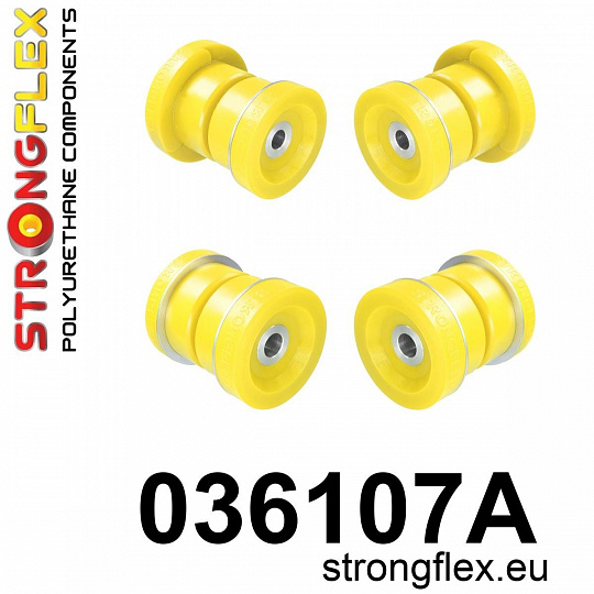 036107A: Strongflex Sada silentbloků uložení zadního nosníku varianta SPORT 036107A: Strongflex Sada silentbloků uložení zadního nosníku varianta SPORT