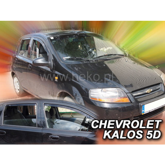 HEKO ofuky oken Chevrolet Kalos 5dv (2004-2008) přední + zadní