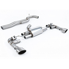 Milltek Sport výfukový systém cat-back 80mm Race bez rezonátoru (nejhlasitější) pro Audi RS3 Sportback 400PS (8V MQB - Facelift) s OPF/GPF 2019-2024, titanové koncovky