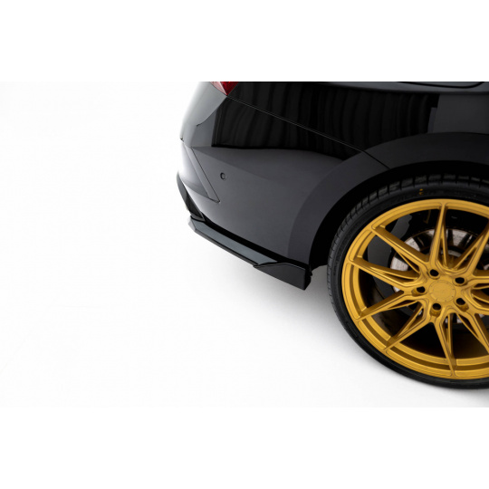 Maxton Design boční difuzory pod zadní nárazník ver.2 pro Škoda Octavia RS Mk4, Mk4 Facelift, černý lesklý plast ABS, Liftback / Combi