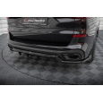 Maxton Design středový spoiler pod zadní nárazník s žebrováním pro BMW X5 G05, černý lesklý plast ABS, M-pack