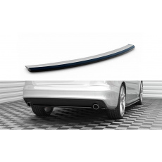 Maxton Design středový spoiler pod zadní nárazník pro Audi A4 B8 FL, černý lesklý plast ABS, Sedan/Avant S-Line
