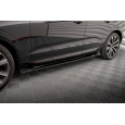 Maxton Design difuzory pod boční prahy pro Volvo XC60 Mk2 Facelift R-Design, černý lesklý plast ABS