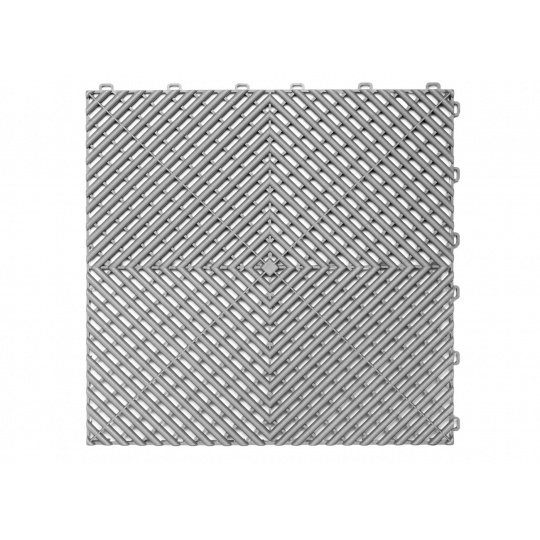 Dlaždice modulární podlahy 40 x 40 cm, barva: světle šedá