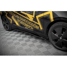 Maxton Design difuzory pod boční prahy pro BMW i3 Mk1 Facelift, černý lesklý plast ABS