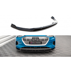 Maxton Design spoiler pod přední nárazník ver.2 pro Audi E-Tron, černý lesklý plast ABS