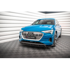 Maxton Design spoiler pod přední nárazník ver.2 pro Audi E-Tron Standard, černý lesklý plast ABS