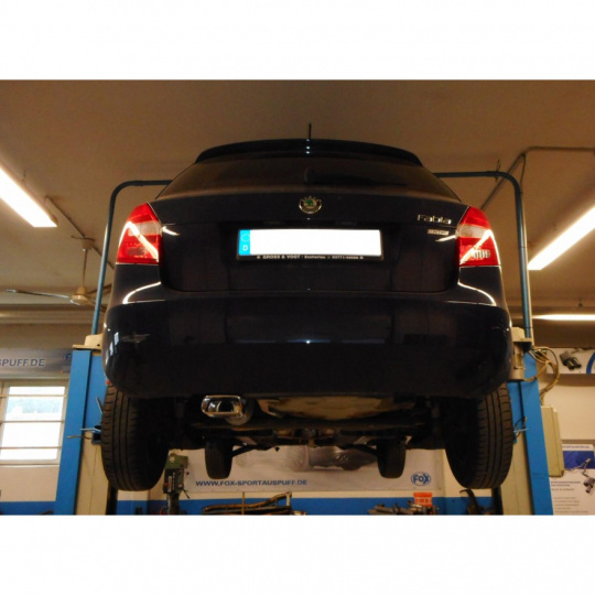 Fox Sportauspuff koncový tlumič výfuku s koncovkou 145x65 Typ 59 pro Škoda Fabia 5J s motorem 1.2 12V (CGPB) Fox Sportauspuff koncový tlumič výfuku s koncovkou 145x65 Typ 59 pro Škoda Fabia 5J s motorem 1.2 12V (CGPB)