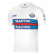 Sparco tričko Martini Racing, barva: bílá, velikost: XXXL Sparco tričko Martini Racing, barva: bílá, velikost: XXXL