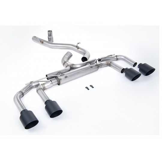 Milltek Sport výfukový systém cat-back 80mm / 3.15" System - Race bez klapek (nejhlasitější) pro Volkswagen Golf Mk8 R 2.0 TSI 320PS (bez GPF / NA modely) 2022-2024, typ koncovek: GT-115 černé Milltek Sport výfukový systém cat-back 80mm / 3.15" System - Race bez klapek (nejhlasitější) pro Volkswagen Golf Mk8 R 2.0 TSI 320PS (bez GPF / NA modely) 2022-2024, typ koncovek: GT-115 černé