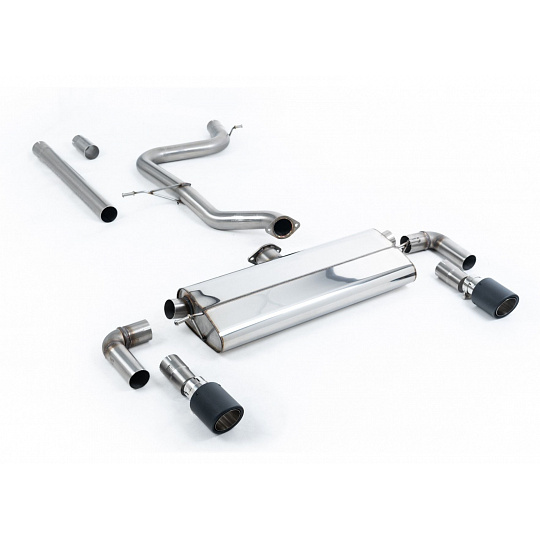 Milltek Sport výfukový systém cat-back bez rezonátoru (hlasitější) GTI Dual Outlet Style pro Volkswagen Golf Mk7.5 1.5TSI Evo GT, R-Line (s i bez GPF/OPF) 2017-2021, typ koncovek: JET-100 karbonové Milltek Sport výfukový systém cat-back bez rezonátoru (hlasitější) GTI Dual Outlet Style pro Volkswagen Golf Mk7.5 1.5TSI Evo GT, R-Line (s i bez GPF/OPF) 2017-2021, typ koncovek: JET-100 karbonové