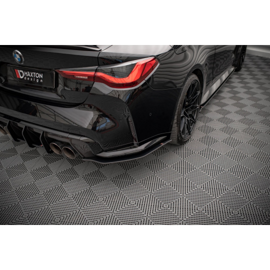 Maxton Design "Street Pro" boční difuzory pod zadní nárazník pro BMW M4 G82, plast ABS bez povrchové úpravy
