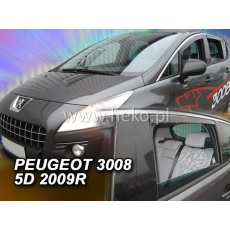 HEKO ofuky oken Peugeot 3008 I 5dv (2009-2017) přední + zadní