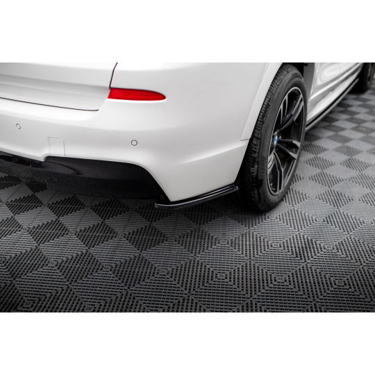 Maxton Design boční difuzory pod zadní nárazník pro BMW X3 F25 FL, černý lesklý plast ABS