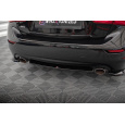 Maxton Design středový spoiler pod zadní nárazník pro Infiniti Q50 S Mk1, černý lesklý plast ABS