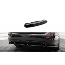 Maxton Design středový spoiler pod zadní nárazník pro Infiniti Q50 S Mk1, černý lesklý plast ABS