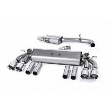 Milltek Sport homologovaný výfuk cat-back GPF Back s rezonátorem pro Audi S3 2.0 TFSI quattro Sedan/Cabrio 8V.2 (s GPF) 2019-2020, dvojité, kulaté, leštěné koncovky