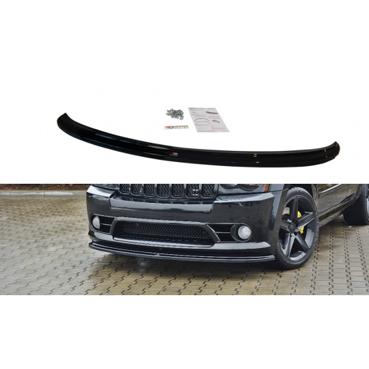 Maxton Design spoiler pod přední nárazník ver.1 pro Jeep Grand Cherokee WK, černý lesklý plast ABS