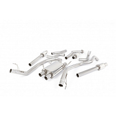 Milltek Sport výfukový systém cat-back pro Ford F150 Raptor 3.5 V6 EcoBoost Supercrew 2018-2024, typ koncovek: GT-115 leštěné