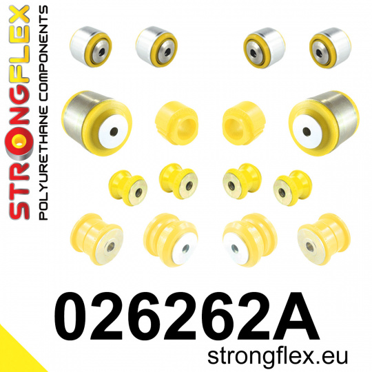 026262A: Strongflex Sada silentbloků předního zavěšení varianta SPORT