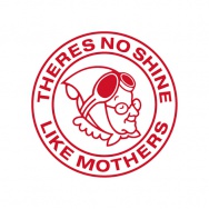 Mothers samolepka kulatá, 15 cm, červená